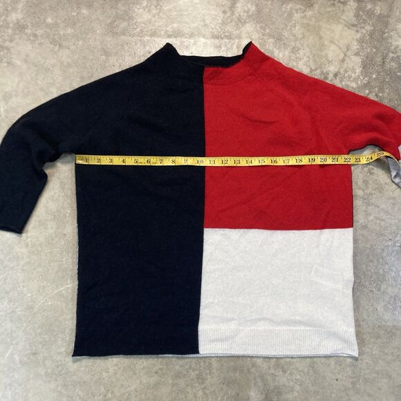 Diesel Sweater Womens Large Colorblock Jumper Wool Cashmere Blend Boxy - Picture 5 of 10